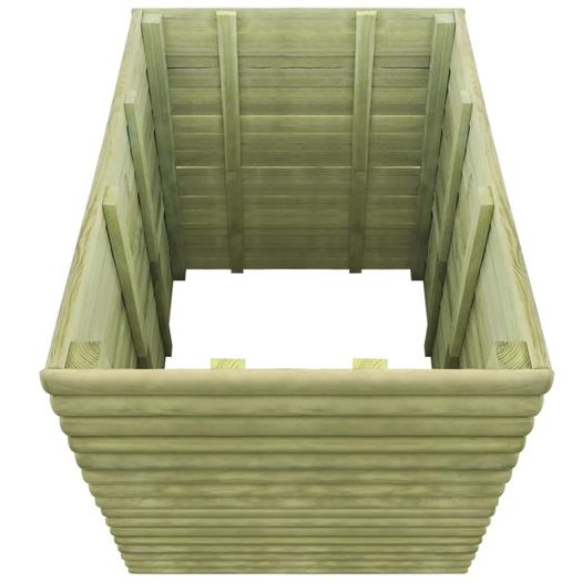 Garden Raised Bed 106x106x96 cm Impregnated Pinewood