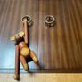 Mid century cabinet bar / linen vintage retro Image 3