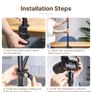 BRAND NEW LS01 Extend C Tripod Clamp 90cm Desk Light Stand Live Boom Arm with 1/4" Ball Head for Ring Light DSLR Smartphone Gopro Image 5