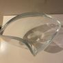 Vintage and Lovely quality unusal shape thick Glass vase Image 3
