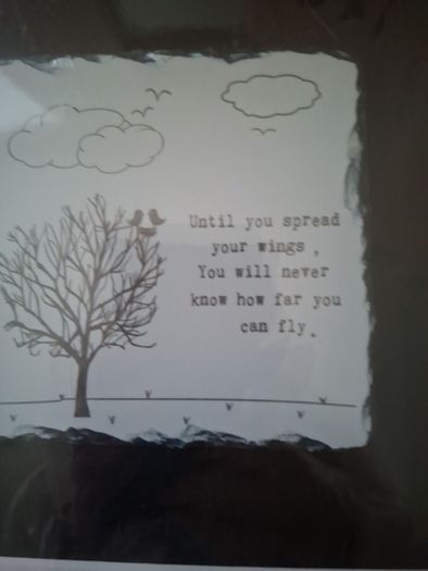 New in Wrapping Slatecraft Galway Box Picture Spread your wings