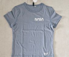 H&M NASA T-shirt Pigeon Blue s. M