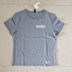 H&M NASA T-shirt Pigeon Blue s. M