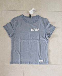 H&M NASA T-shirt Pigeon Blue s. M