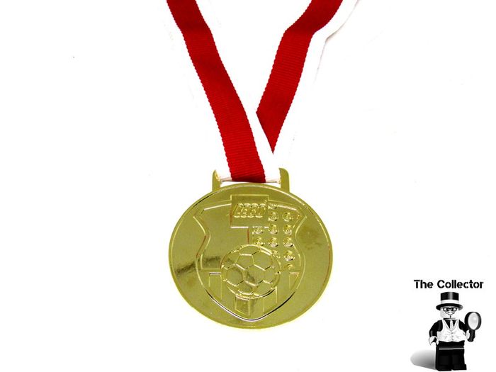 Lego Soccer Football Metal Medal With Ribbon Red And White This Is A Metal Medal From 2002
