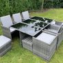 New Cube Garden Rattan Furniture Set / 10 Seater / Dining Table / Chairs / Delivery Image 5