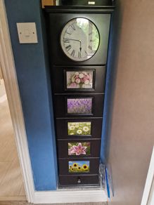 Grandfather clock with storage