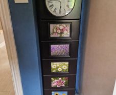 Grandfather clock with storage