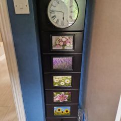 Grandfather clock with storage