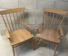 2 x Neptune Oak Carver Chairs - Wardley