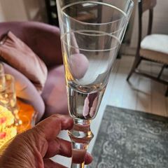 set of six large stemed red wine glasses by Newbridge