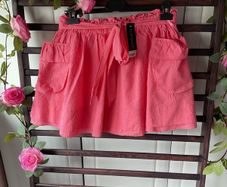 skirt Bnwt topshop 100% cotton mini skirt coral shade with pockets