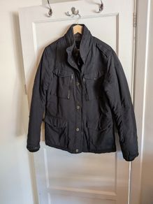 Schott NYC Black Field Jacket - Size L - Quilted Lining