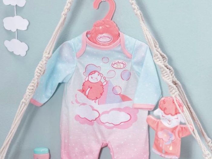 Baby doll with  baby Annabell onesie & accessories EUC