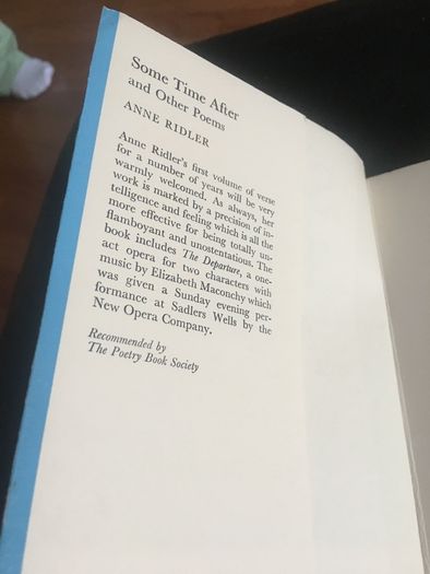 Some Time After & Other Poems by Anne Ridler