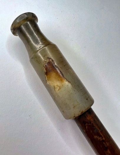 Old Chinese antique Jade Smoke pipe