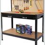 Work bench with drawer and storage Image 5