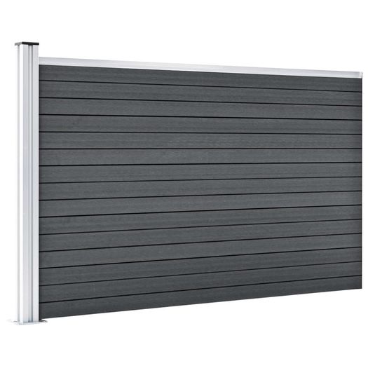 Garden Fence WPC 180x105 cm Grey