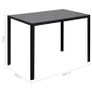 5 Piece Dining Table Set Black and White Image 7