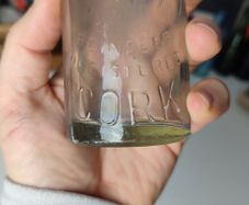 119 - Vintage Cork City Kiloh Clear Glass Lemonade Soda Kali Seltzer Water Embossed Lettering Decorative Collectible Bottle