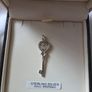 Mizanee Sterling Silver Hallmarked Heart Key Pendant (Boxed) Image 4