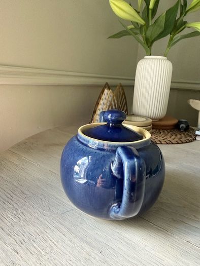 Dark blue Denby Teapot