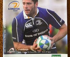 2007 Leinster v Edinburgh - Heineken Cup Programme