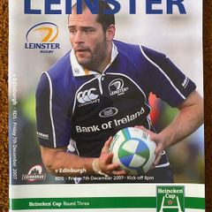 2007 Leinster v Edinburgh - Heineken Cup Programme