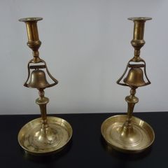 Tavern Bell Brass Candle Holders Candleholder