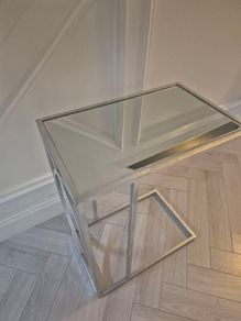 Silver side table
