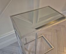 Silver side table