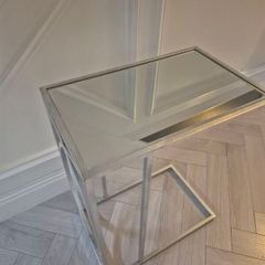 Silver side table