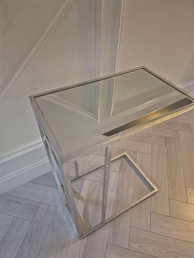 Silver side table