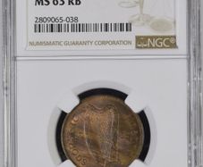 Ireland 1935 | Irish 1/2d | Half Penny | KM.2 | MS 63 RB
