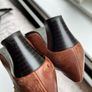 Vintage Ban Dal Two-Tone Brown Leather Heels 4.5 Image 10
