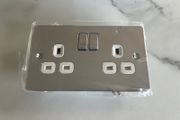 Sockets 2 Gang Chrome 5 Pack
