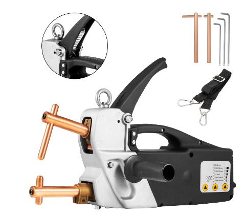 BRAND NEW 230V Electric Spot Welder Gun W/ Distinct Control Panel Portable Handgrip Hanging Strap Welding Thickness 2.0 +2.0MM