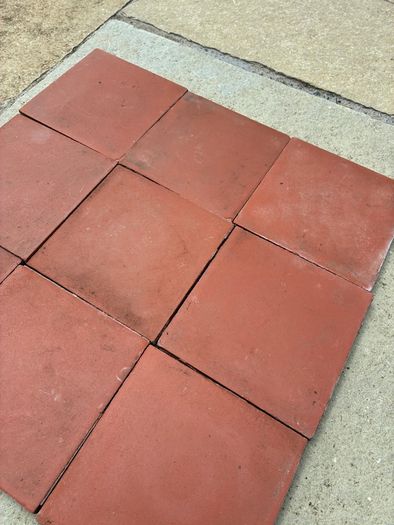 Reclaimed Red quarry floor tiles