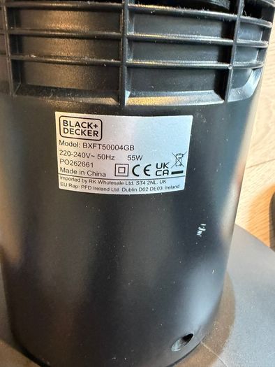 Black+Decker 80cm Tower Fan Black - Remote + Timer