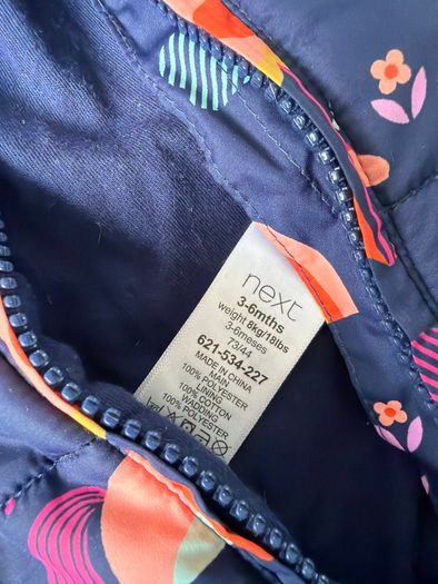 Next Baby Snowsuit 3-6 months, fits up to 12 months