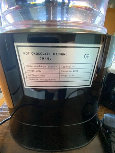Hot chocolate dispenser