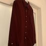 American Eagle Mens Burgundy Shirt Image 6