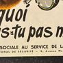 Original 1950's French Industrial Safety Poster Image 6
