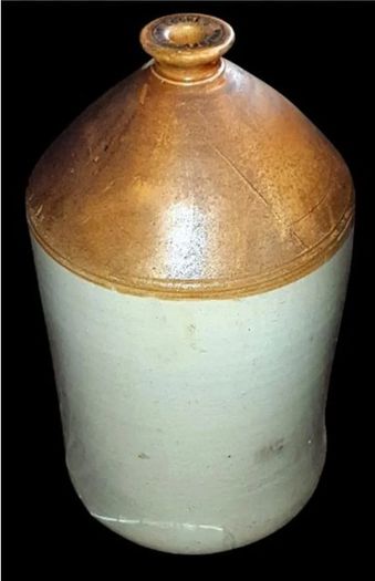Antique Large 22ins Stoneware Flagon John Cookes
