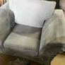 Grey corner sofa + matching armchair Image 8