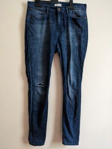 Ripped wrangler jeans