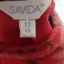 Savida red woolen check skirt UK 12 - Eur 40 Image 3