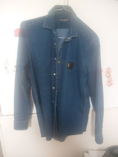 Dolce and gabana men's denim shirt