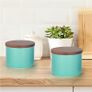 Brand New HASAYAKI Storage Jars, Set of 3 Stackable Ceramic Canisters 220 ml x3 Image 3