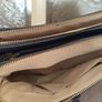 Classic Navy Faux Leather Crossbody Bag / Handbag Image 3